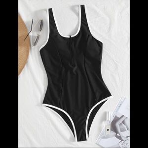Zip Front One Piece